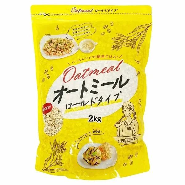 カークランドのオートミール ロールドタイプ2kg
